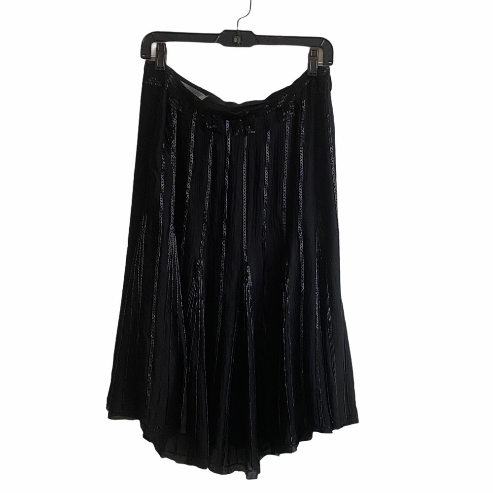 Proenza and Schouler black beaded silk skirt